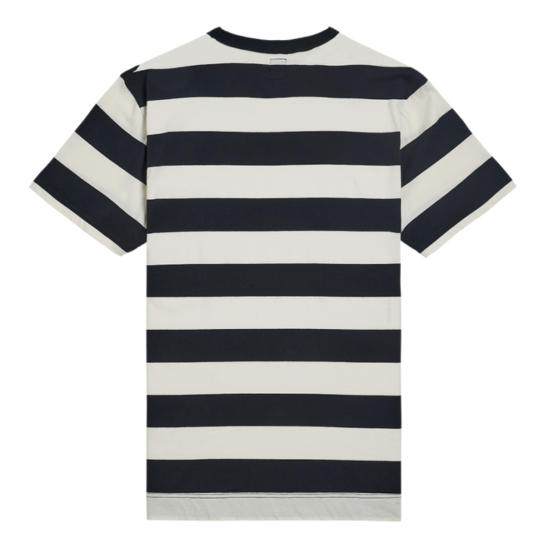 BRATT STRIPED TEE IN BONE AND BLACK