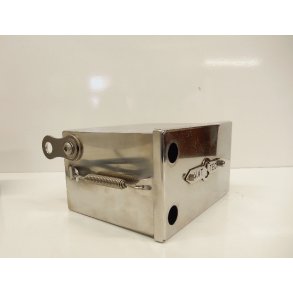 Batteriholder i rustfrit stl til montering under gearkasse p alle BMW 2 ventiler R modeller