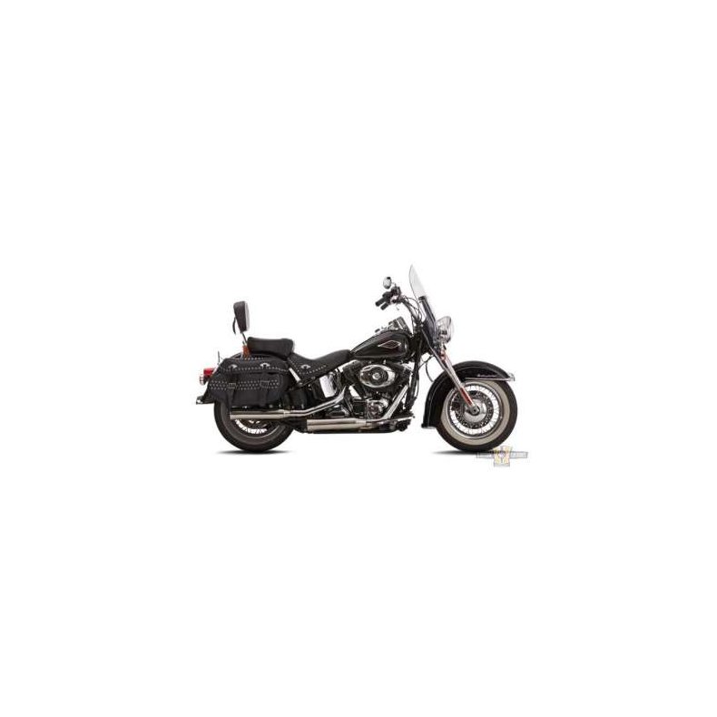 Double Groove Slip-On Muffler, E4 godkendt 2 in 2. Softail FL