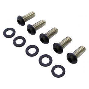 Derby Cover Screw Kits Flat Black Powder Coated 99-17 Dyna, 00-21 Softail, 99-21 Touring, 