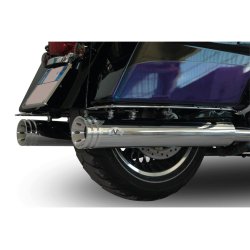 V-Performance Euro 3 Double Slip-On Muffler Set Endcap Double Ring 09-16 Touring