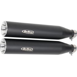 Slip-On Muffler For Softail  Black Powder Coated. EURO 3