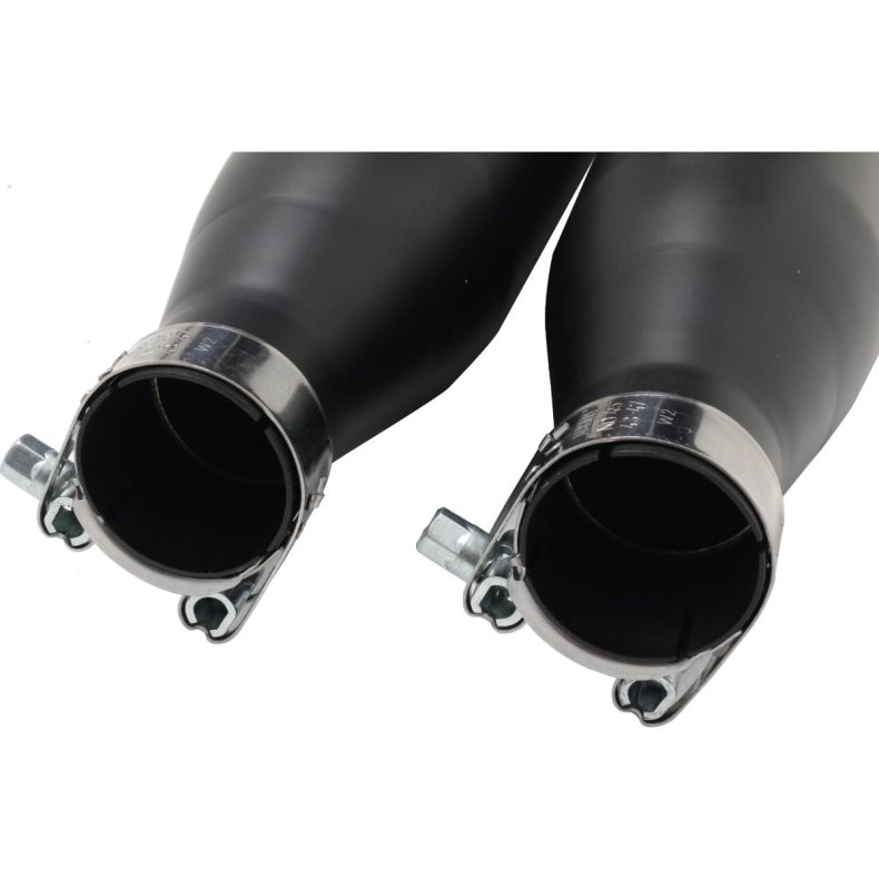 Slip-On Muffler For Softail  Black Powder Coated. EURO 3