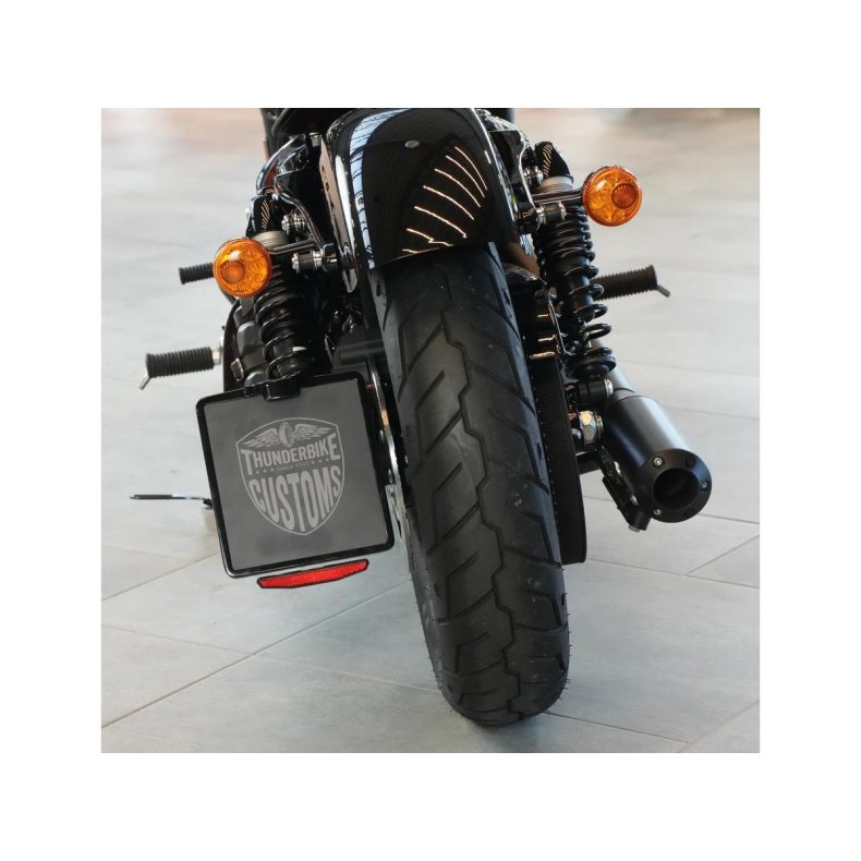 Thunderbike With Approval Medium Pro Side Mount License Plate Bracket Black