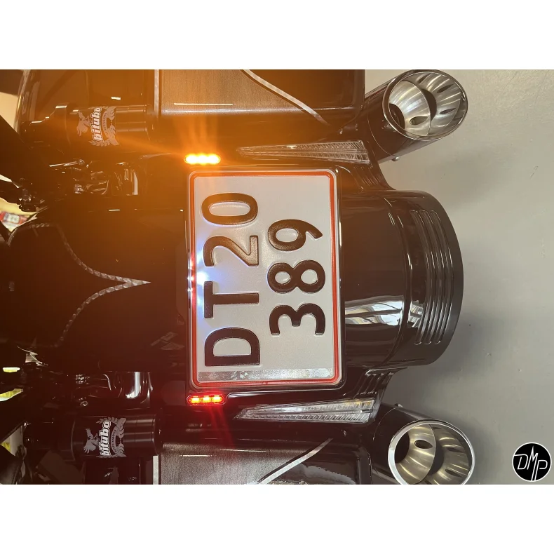 DMP Motorcykel Nummerpladeramme 3.0 DENMARK