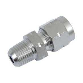 ROCKERBOX OIL LINE FITTING KIT CHROME; INCL. FITTING & NUT  Fits: > 66-84 B.T.; 57-85 XL