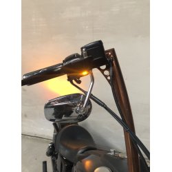 DMP RUNNING LIGHT BLINKLYS 15-21 Softail; 09-16 &amp; 21-23 Touring. With cable operated clutch