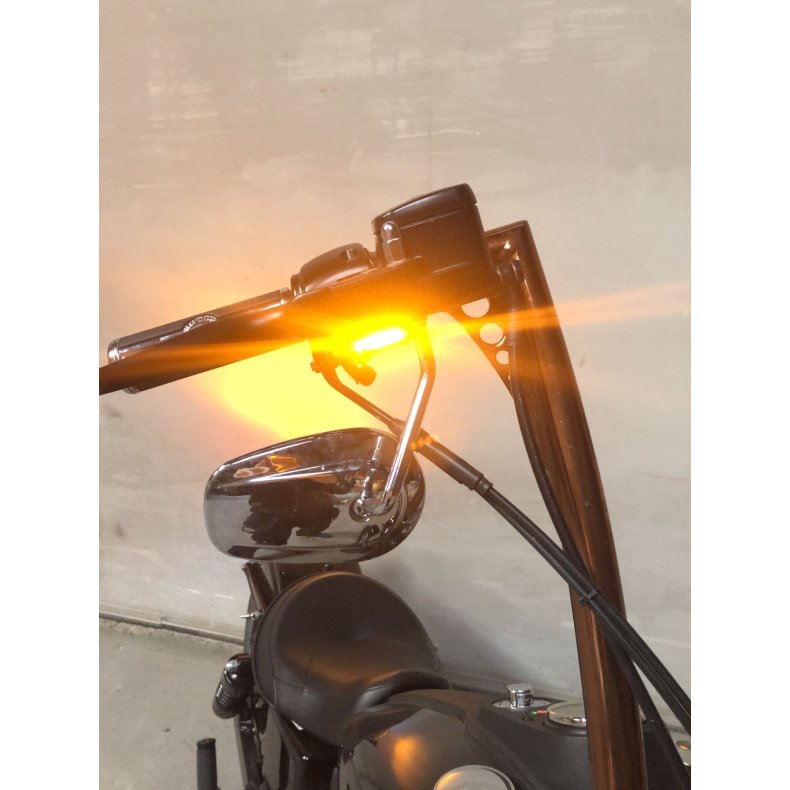DMP RUNNING LIGHT BLINKLYS 15-21 Softail; 09-16 &amp; 21-23 Touring. With cable operated clutch