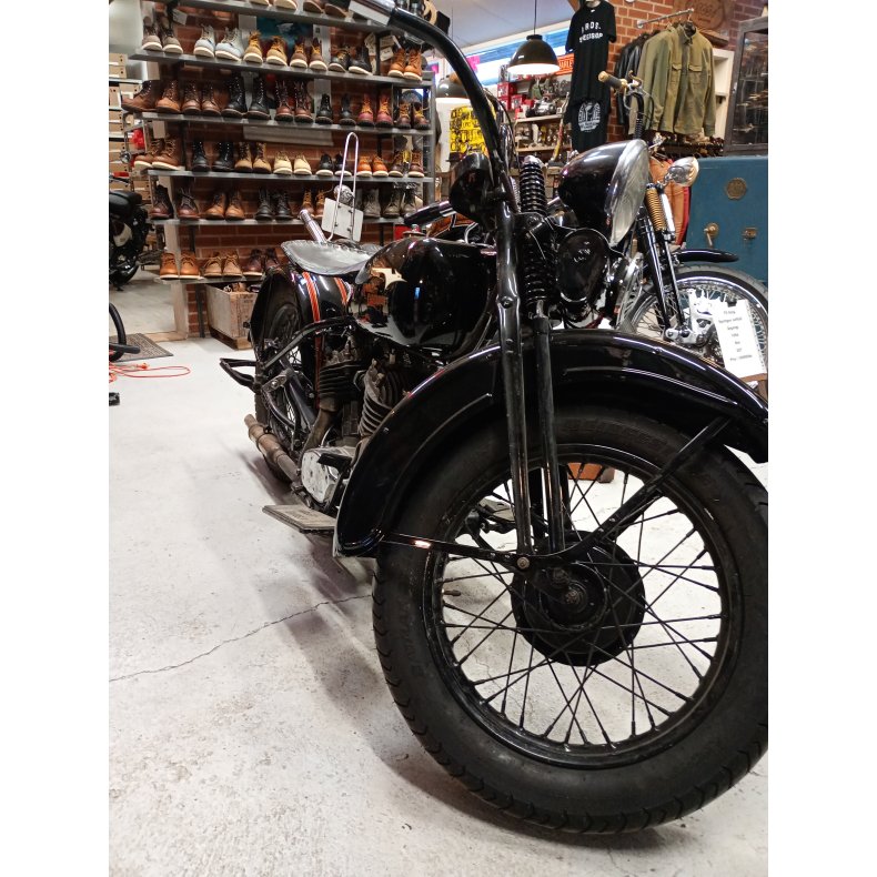 Harley Davidson  1933 RLE. Super sport solo import.