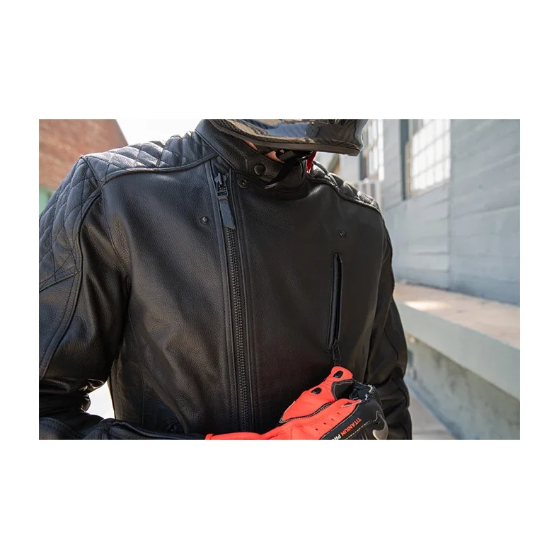 PANDO TWIN LEATHER JACKET BLACK
