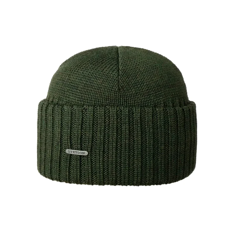 STETSON Northport Knit Beanie Olive HUE