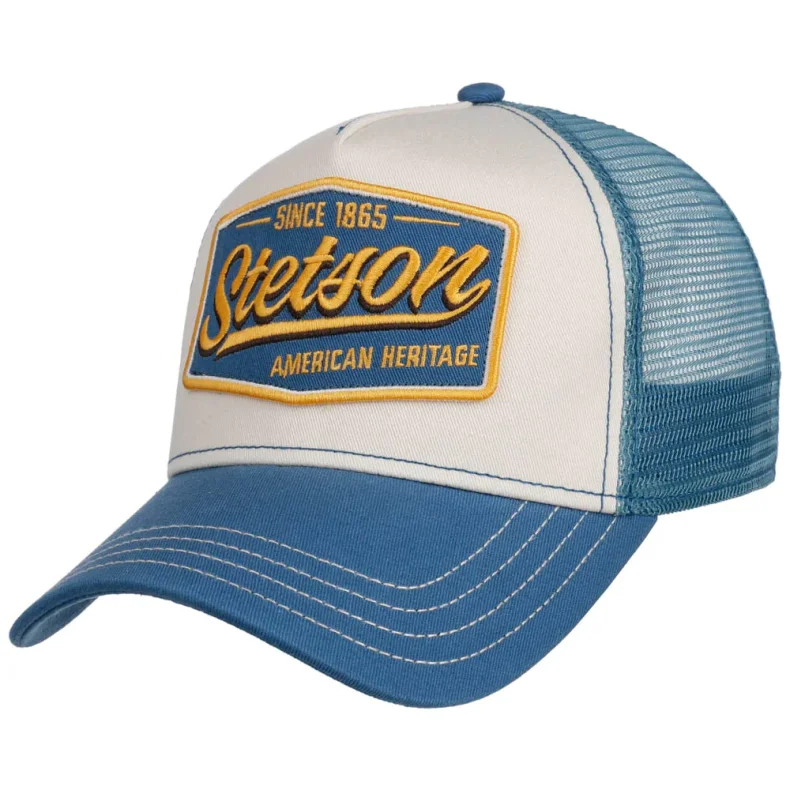 STETSON -TRUCKER CAP VINTAGE - SKY BLUE