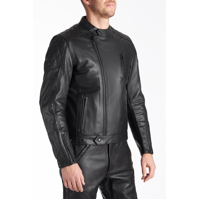 PANDO TWIN LEATHER JACKET BLACK