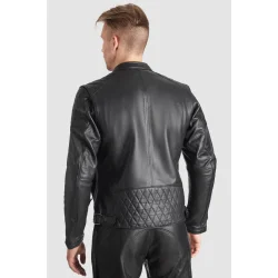 PANDO TWIN LEATHER JACKET BLACK