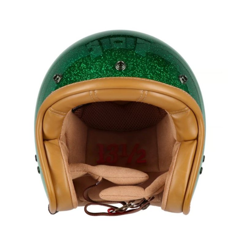 13 1/2 Skull bucket helmet Lucky clover