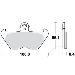 TRW bremseklodser til K og R model front