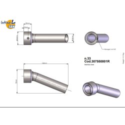 DB/6 Killer til LeoVince- udstdning  Indbygningsml: 43 mm