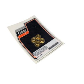 Colony, exhaust port nut set. Brass, evo, tc, m8