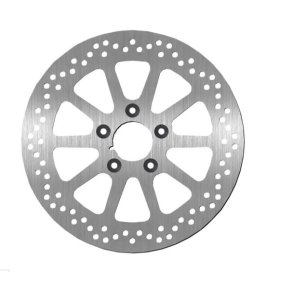 SBS, '10-Spoke Rigid' brake rotor 300mm. Rear. 6mm thick. Rear: 08-25 FLT/Touring