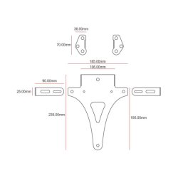 LICENSE PLATE HOLDER NO4 