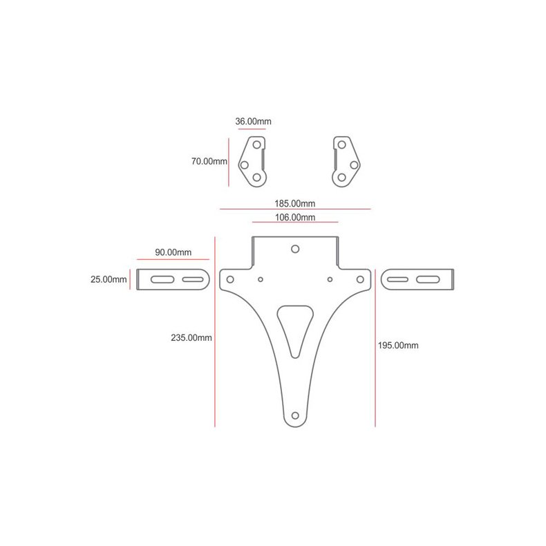 LICENSE PLATE HOLDER NO4 