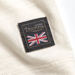 FORK SEAL HERITAGE LOGO T-SHIRT CREAM, Traditionel t shirt.