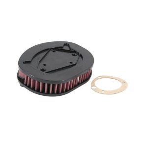K&N, air filter element for XL Sportster 12-13 XL1200V; 14-22 XL Sportster (NU). With both round and oval air cleaners