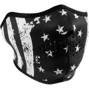 HALF MASK BLK/WHT FLAG