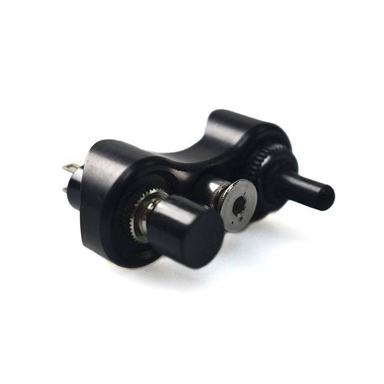 Black dual CNC Bike Handle Bar Switch