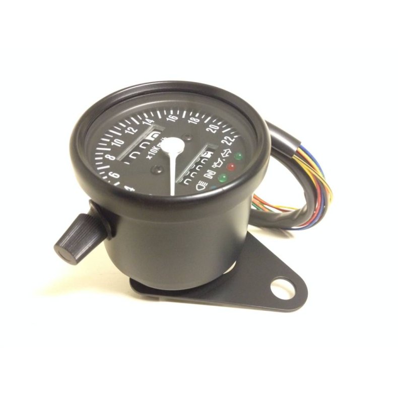  Black Speedometer with 4 Function Lights