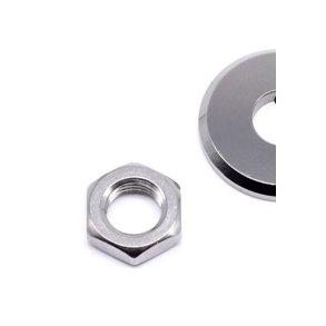 Bagakselmtrik VA rustfrit stl med skive,