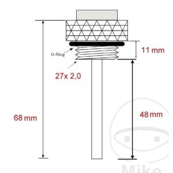 Oliepind med temp. mler k model