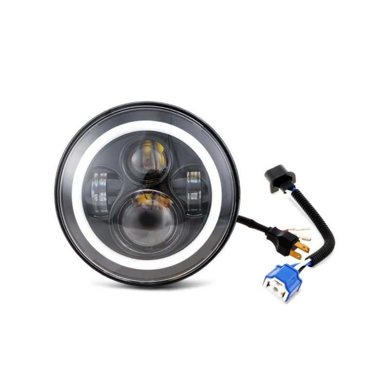 7" led lygte. E godkendt med halo ring som pos. lys