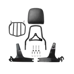 Sissy Bar fits Harley Davidson Dyna Modelle 06-17 with luggage rack