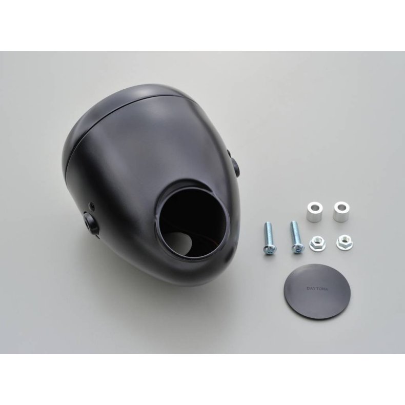 5.75 "Vintage Headlamp med hul til 60mm speedometer.