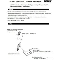 DAYTONA "Twin Signal Speed &#8203;&#8203;pulse converter