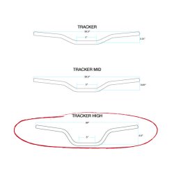BILTWELL TRACKER 22MM  HIGH HANDLEBAR