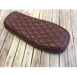 DIAMOND STITCH BRAT SDE BROWN 65