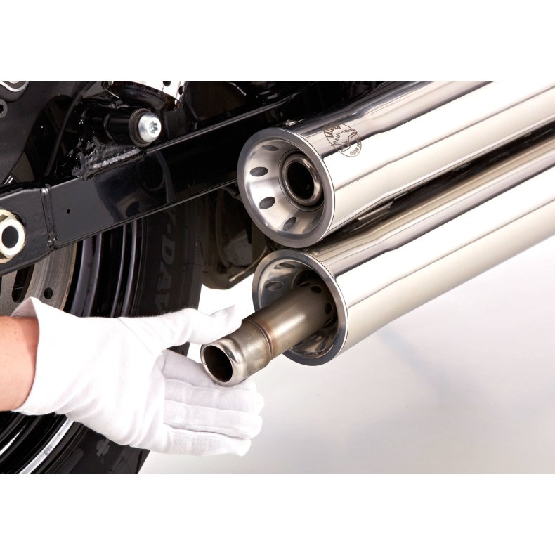 Falcon Double Groove udstdning, E-godkendt. Softail.