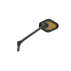 GILLES  MIRROR ADJUSTABLE LONG STEM BLACK/GOLD