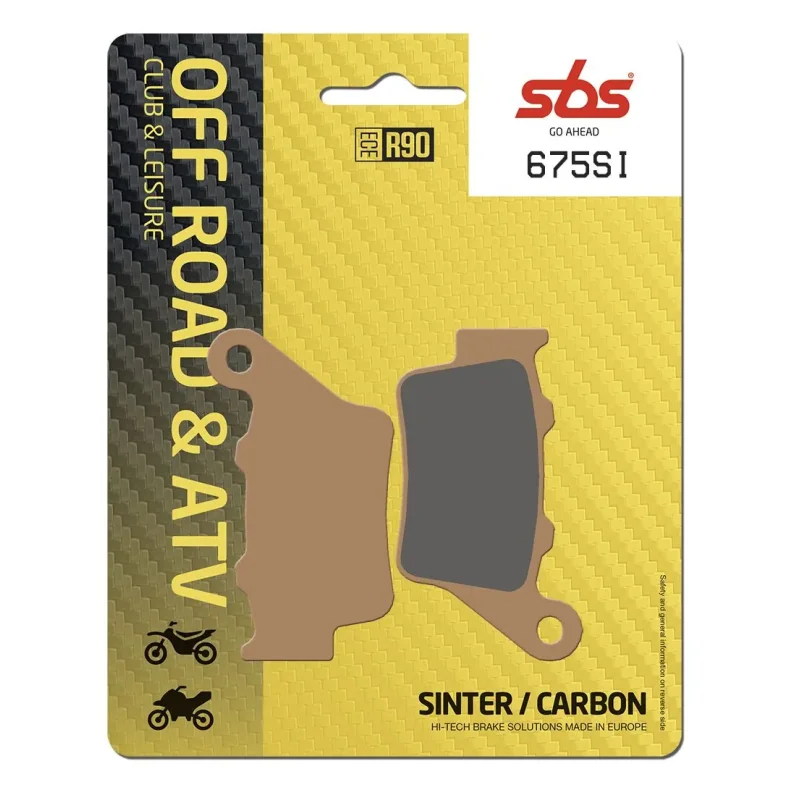 SBS BRAKE PAD SINT/CAR OF til bla royal enfield bag.