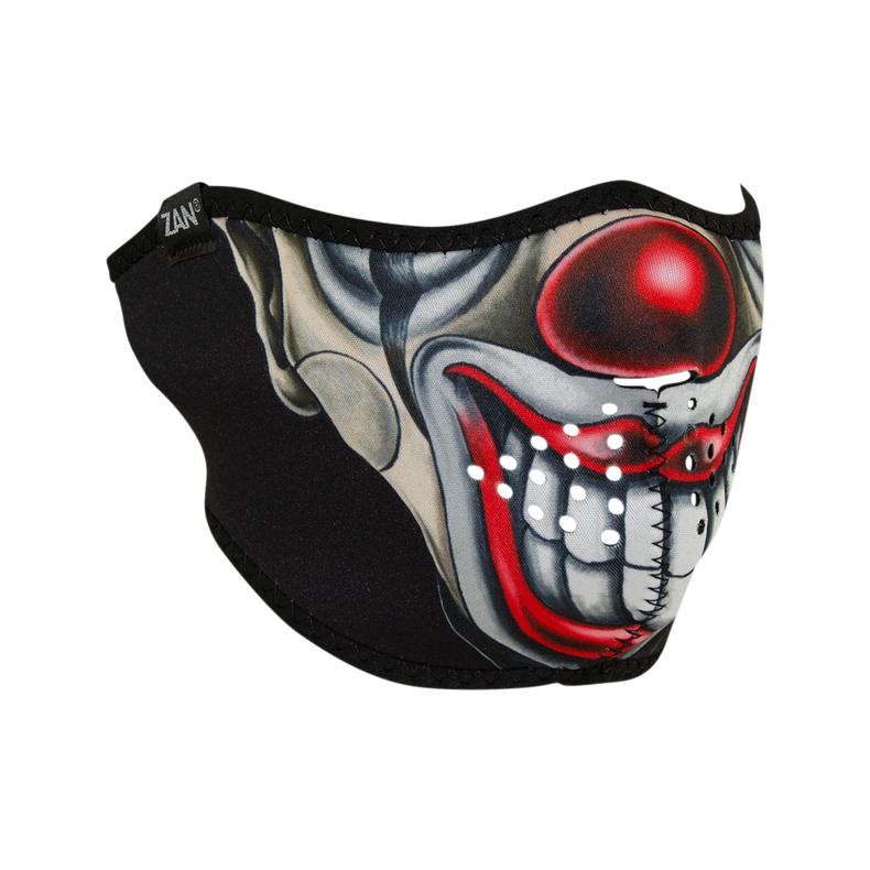 Half Mask, Neoprene, Skull Face CHICANO CLOWN 969940m