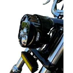 Custom Dynamics, 5-3/4" Shark Demon LED headlamp kit