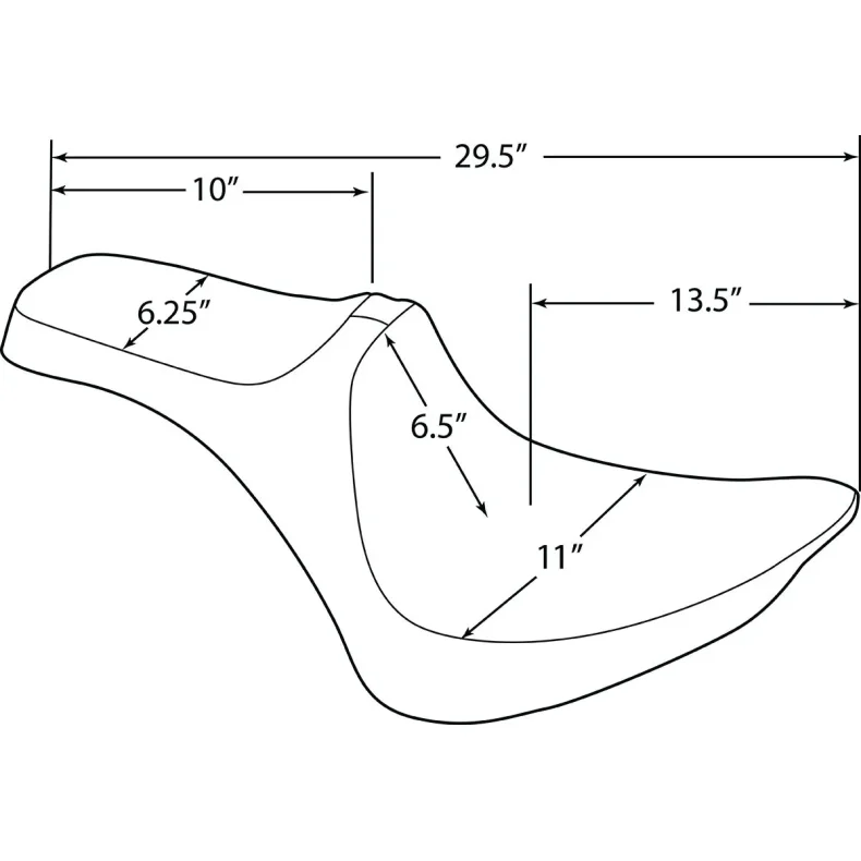 SEAT PREDIII SMTH VNYL S, softail 84-99
