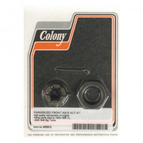 COLONY AXLE NUT KIT FRONT PARKERIZED