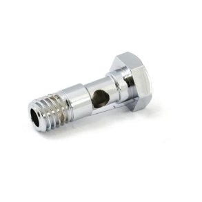 Breather banjo bolt. button head. Chrome 1/2