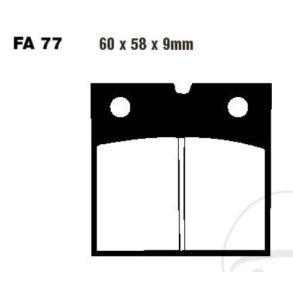 EBC ORGANIC BRAKE PADS FA077