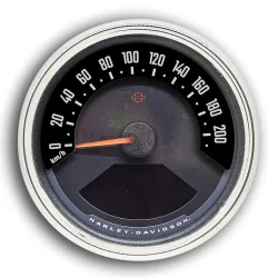 Klistermrke til miles speedo til kmt. (Softail, Dyna) 2018-2023, 4-inch speedometer