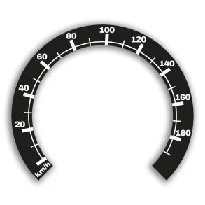 Klistermrke til miles speedo til kmt. Harley-Davidson Touring, 2004 - 2013