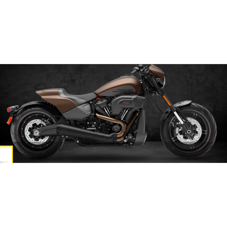 E godkendt elektrisk slipon mufler tile exs. softail M8